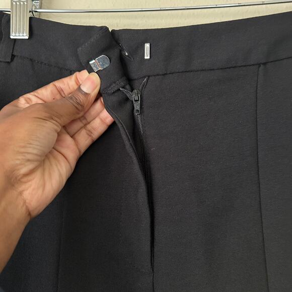 Topshop Black High Waisted Split Leg Pants US Size 4 - Picture 4 of 9